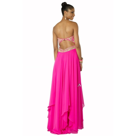 NWT Size 16 Alyce Paris Pink Prom Dress - Picture 2 of 3